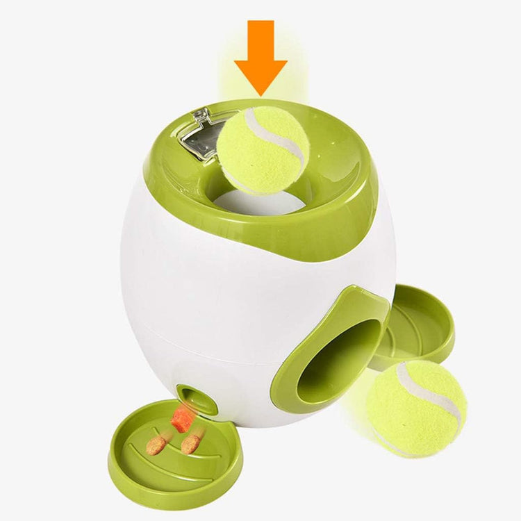 Multi-Functional Adjustable Intensity Entertaining Tennis Ball Launcher for Dogs