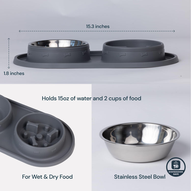 Eco-Friendly and Easy to Maintain Healthy Eating Best Slow Feeder Dog Bowl