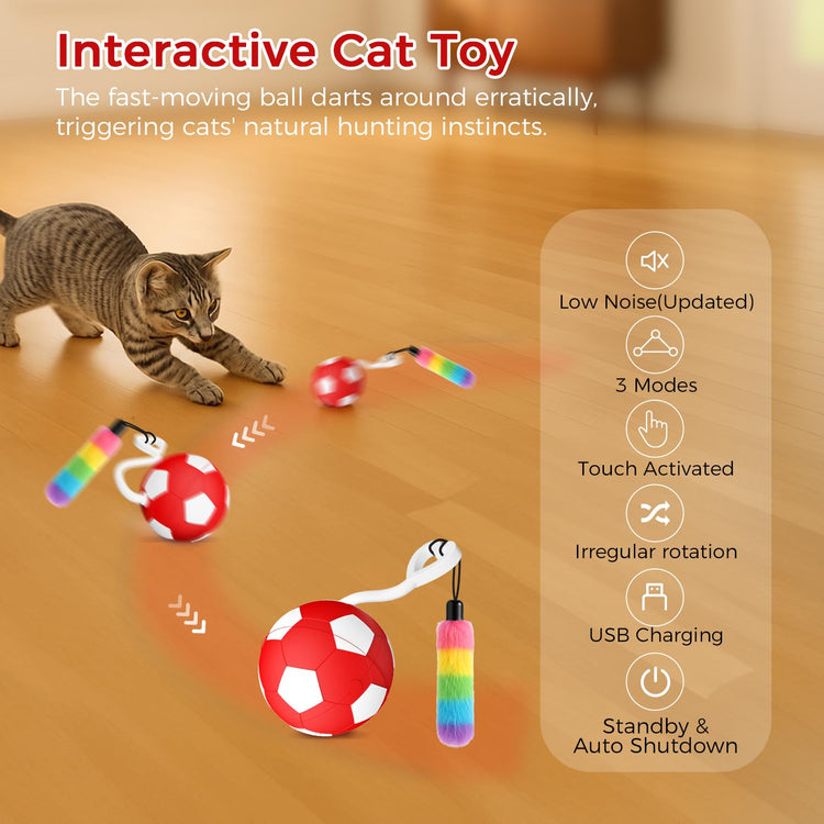 High-Quality 3 Adjustable Modes and Interactive Style Motion Activated Automatic Cat Toys