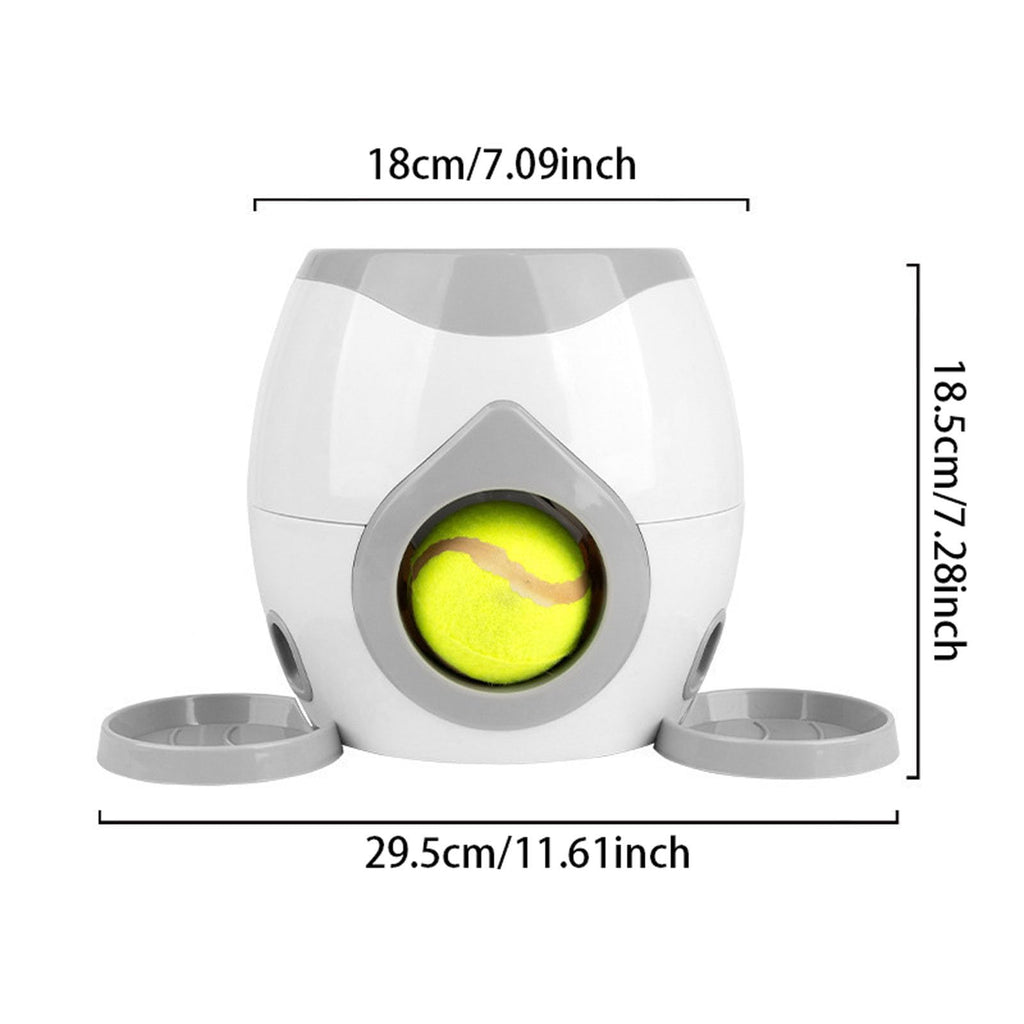 Multi-Functional Adjustable Intensity Entertaining Tennis Ball Launcher for Dogs