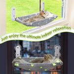Ideal Sunbathing Cordless Space-Saving and Durable Window Perch for Cat