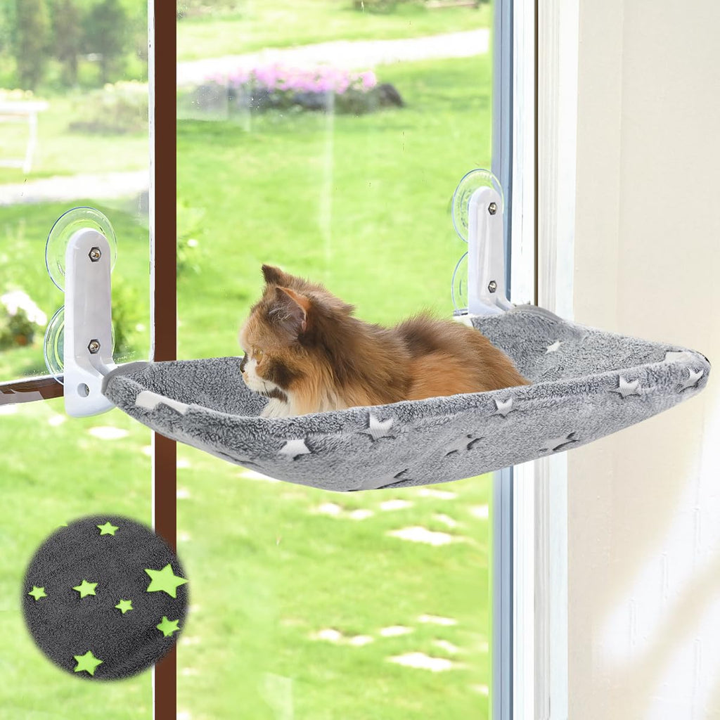 Ideal Sunbathing Cordless Space-Saving and Durable Window Perch for Cat