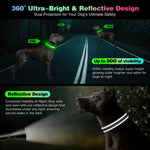 Vibrant Colors Dual Light Technology Multi-Color 7 Lighting Modes Light Up Collar For Dogs