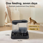 Gravity Pet Feeder and Water Dispenser Set