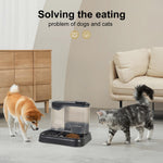 Gravity Pet Feeder and Water Dispenser Set