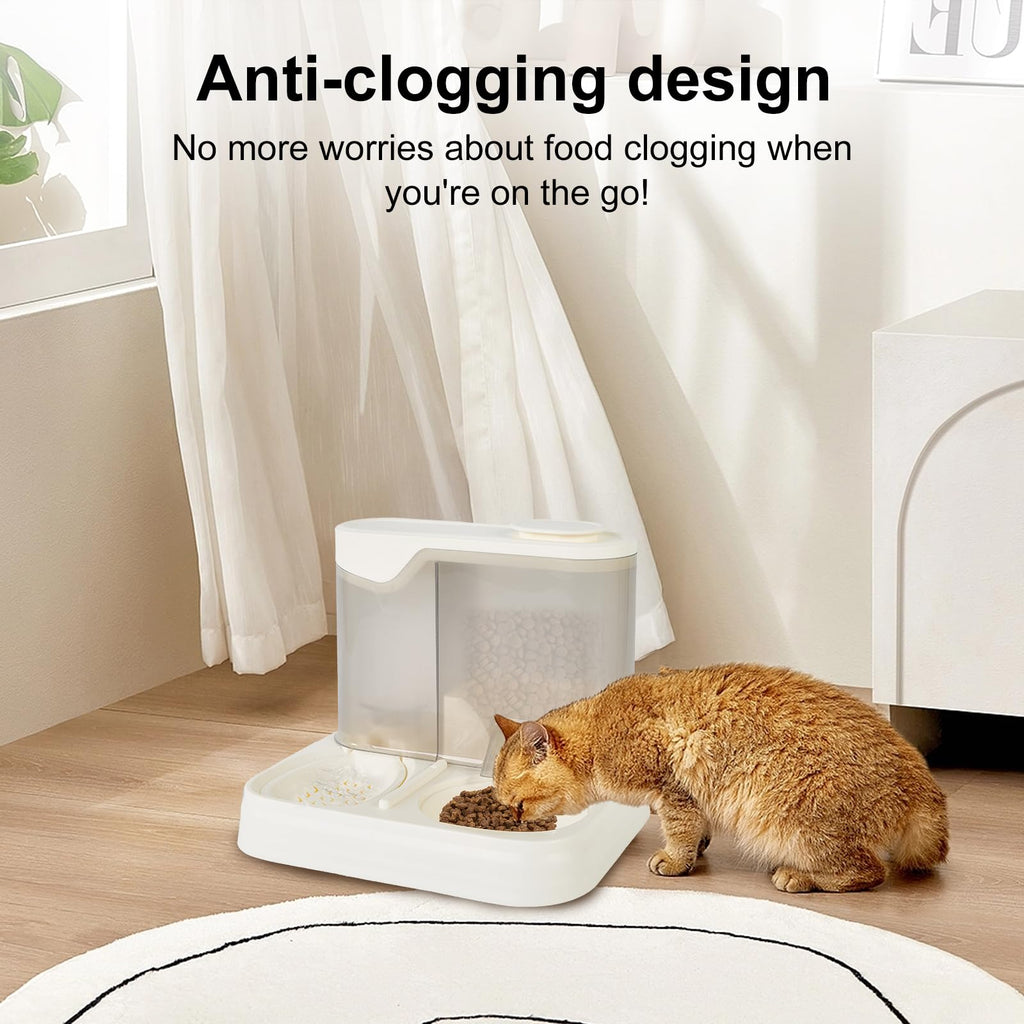 Gravity Pet Feeder and Water Dispenser Set