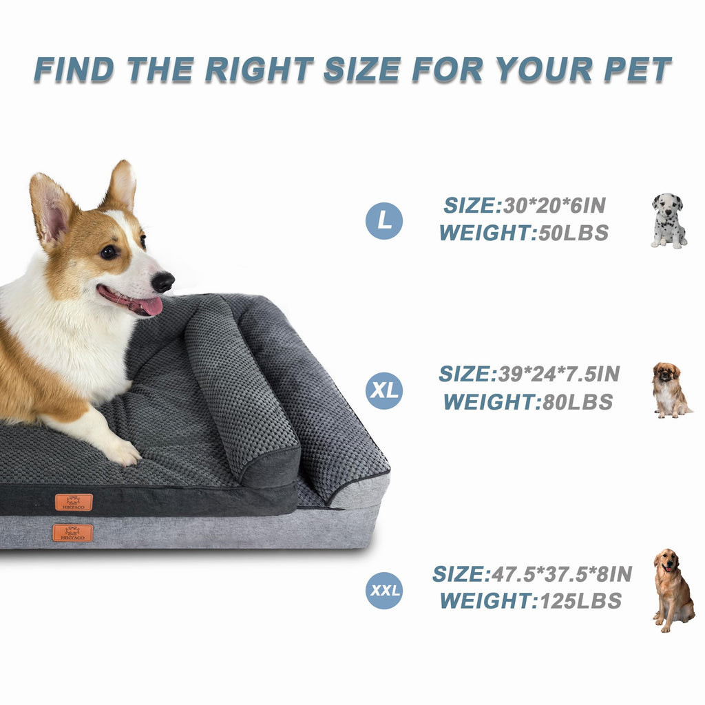 Top Quality, Dense and Durable Water-Resistant Orthopedic Dog Sofa Bed