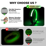 Vibrant Colors Dual Light Technology Multi-Color 7 Lighting Modes Light Up Collar For Dogs
