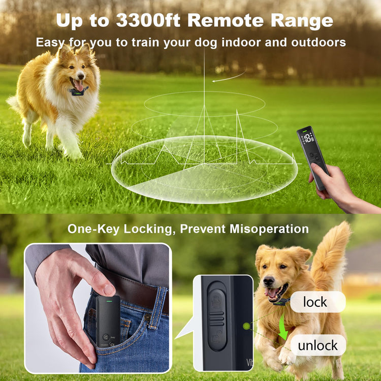 Best Quality Long-Range Remote Control and Adjustable Shock Collars for Dog Training