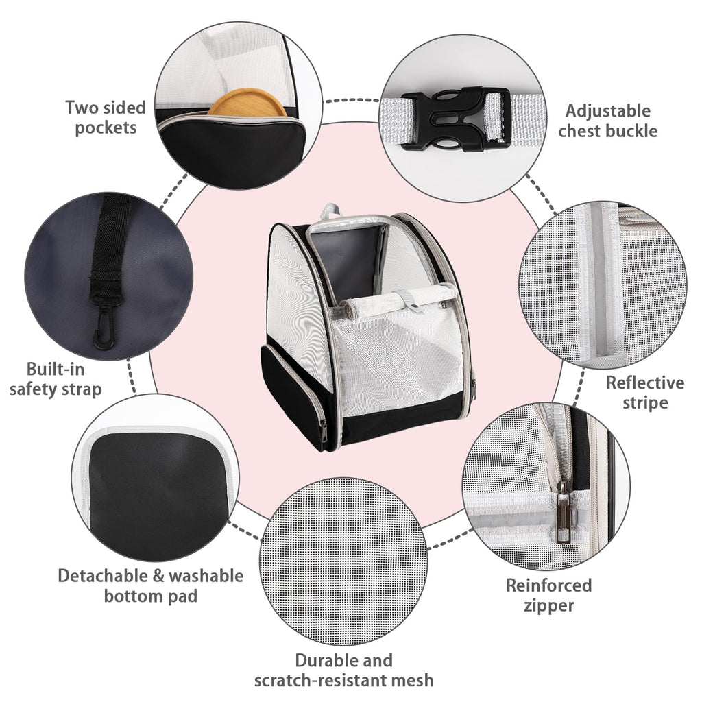 Portable and Travel-Friendly Lightweight Airline Approved Small Dog Carrier